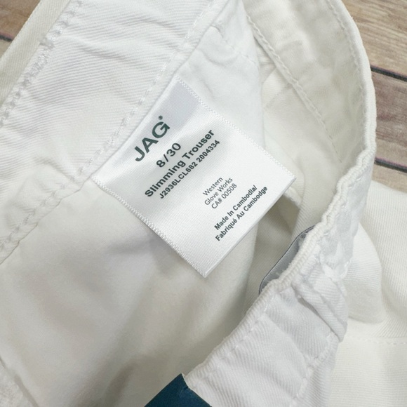 JAG Women's Slimming Trouser Pants white size 8 - Picture 7 of 7